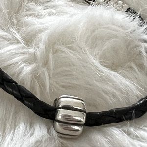 Pandora Sterling Silver Retired Ridge Clip Charm